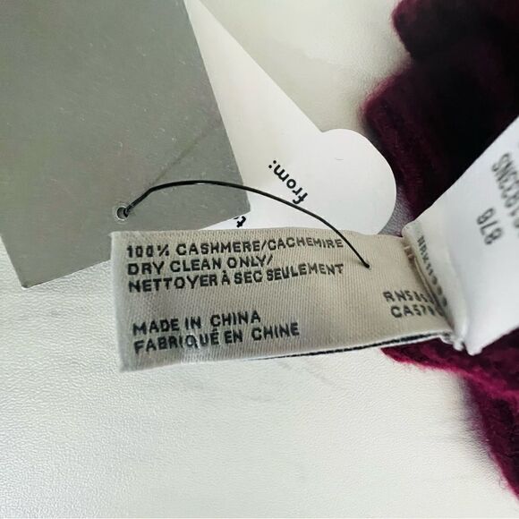 NORDSTROM Cashmere Tech Compatible Gloves, 100% Cashmere, Burgundy Luxury, NWT - Picture 4 of 11